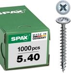SPAX R&uuml;ckwandschraube, 5,0 x 40 mm, 1000 St&uuml;ck, Kreuzschlitz Z2,...