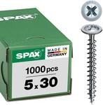 SPAX R&uuml;ckwandschraube, 5,0 x 30 mm, 1000 St&uuml;ck, Kreuzschlitz Z2,...