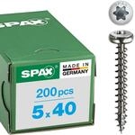 SPAX Halbrundkopf 5.0x 40 Vollgewinde Torx 20 Edelstahl A2 mit Bewertung