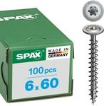 SPAX F&uuml;r den Holzbau, Tellerkopf, T-Star plus, 4-Cut, Vollgewinde, A2, 1.4567,