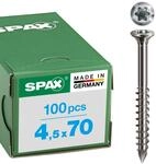 SPAX Fassadenschraube aus Edelstahl rostfrei A2, 4,5 x 700 mm, 100 St&uuml;ck, T-STAR