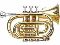 Classic Cantabile Brass TT-400 B-Taschentrompete (Messing, Schallbecher...