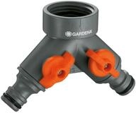 Gardena 2-Wege-Ventil: Wasserverteiler f&uuml;r Wasserhahn mit 33,3 mm (G 1