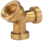 Gardena Messing-2-Wege-Verteiler 19 mm: Gartenschlauch-Schlauchabzweigung zum Betrieb
