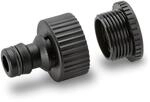 K&auml;rcher 2.645-006.0 Hahnanschluss (mit Reduzierstueck G3/4), Schwarz
