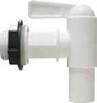 GARANTIA Regentonnen Auslaufhahn 3/4'' wei&szlig; inkl. Dichtung und Kontermutter