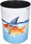 L&auml;ufer 26660 Papierkorb Goldhai, 13 Liter M&uuml;lleimer, perfekt f&uuml;r das Kinderzimmer,