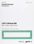 HPE LTO-7 Ultrium RW Barcode Label Pack