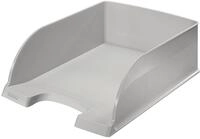 Leitz Briefkorb A4 Jumbo, Grau, Mit extragro&szlig;em Fassungsverm&ouml;gen, Plus Serie,