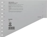 Leitz 16510085 Trennblatt, A4, gestaffelt, Karton, grau