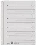 Leitz 1654-00-85 Trennbl&auml;tter A4, ge&ouml;st 200g/qm Inh.100, grau