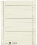 Leitz 16570011 Trennblatt, A4, Karton, &Uuml;berbreite, chamois