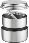 MSR (Mountain Safety Research) Kochgeschirr Alpine 2 Pot Set, Silver, One Size, 21720