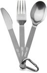 Esbit Titanbesteck 3-teilig, Grau, One Size, Einheitsgr&ouml;&szlig;e