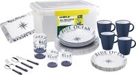 BRUNNER All Inclusive Teller aus Melamin Blue Ocean - 36-tellig