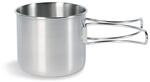 Tatonka Becher Handle Mug 500 ml - Tasse aus rostfreiem Edelstahl - Mit Klappgriffen
