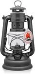 Feuerhand Sturmlaterne Baby Special 276 Metallgrau Glitzer - F&uuml;r Garten, Camping &