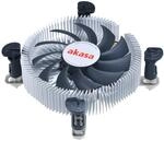 Akasa Aluminium Intel Mini-ITX cooler | TDP 35W | 26mm Low Profile CPU Cooler |...