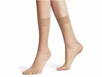 FALKE Damen Socken Shelina 12 DEN W SO Ultra-Transparent einfarbig 1 Paar, Gelb...