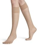 FALKE Damen Kniestr&uuml;mpfe Pure Matt 20 DEN W KH transparent einfarbig 1 Paar, Beige