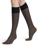 FALKE Pure Matt 20 Kniestr&uuml;mpfe Transparent Passform K&uuml;nstliche Fasern