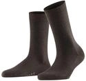 FALKE Damen Socken Softmerino W So Wolle Baumwolle einfarbig 1 Paar, Braun Dark Brown