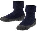 FALKE Unisex Kinder Hausschuhe Cosyshoe, Wolle, 1 Paar, Blau (Dark Blue 6680), 27-28