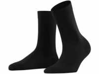 FALKE Damen Socken Cotton Touch W SO Baumwolle einfarbig 1 Paar, Schwarz (Black