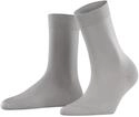 FALKE Damen Socken Cotton Touch W SO Baumwolle einfarbig 1 Paar, Grau (Silver 3290),