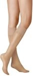KUNERT Damen Kniestr&uuml;mpfe Satin Look 20 gl&auml;nzend 20 den teint 35/38