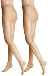 Hudson Damen Strumpfhosen Lilly Lafina 15 2-Pack transparent matt 15 DEN Teint 0010