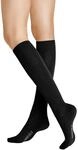 Hudson Damen Kniestr&uuml;mpfe Relax Cotton w&auml;rmend Black 0005 35-38