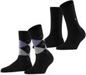 Burlington Damen Socken Everyday Mix Multipack W So Baumwolle gemustert 2 Paar,