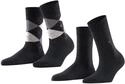 Burlington Damen Socken Everyday Mix Multipack W So Baumwolle gemustert 2 Paar, Grau