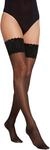 Wolford Damen Matt Fein Strumpfhose Satin Touch 20 Stay - Up 21223, 20 DEN, Gr.