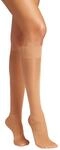 Wolford Damen Matt Fein Kniestr&uuml;mpfe Satin Touch 20 Knee - Highs 31206, 20 DEN, Gr.