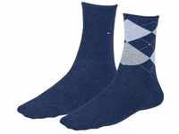 Tommy Hilfiger Damen Socken, 2er Pack, Blau (jeans 356), 35/38