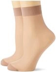 Nur Die 2er Pack S&ouml;ckchen 20 DEN transparente Nylon Feins&ouml;ckchen matt breiter