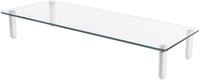 DIGITUS Universal Monitor-Erh&ouml;hung aus Glas - Bildschirm-St&auml;nder - Traglast 20 kg -