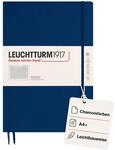 LEUCHTTURM1917 342927 Notizbuch Master Slim (A4+), Hardcover, kariert, marine