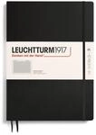 LEUCHTTURM1917 310174 Notizbuch Master Slim (A4+), Hardcover, kariert, schwarz