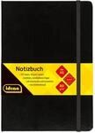 Idena 209281 - Notizbuch DIN A5, kariert, Papier cremefarben, 192 Seiten, 80 g/m&sup2;,
