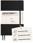 Leuchtturm1917 318651 Notizbuch Medium (A5), Softcover, 121 Seiten, blanko, schwarz