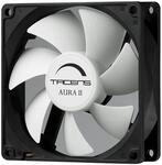 Tacens 3AURAII9, Computer L&uuml;fter 9 cm, Ultraleise, Staubgesch&uuml;tzt, Schwarz