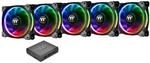 Thermaltake Riing Plus 12 RGB Geh&auml;usel&uuml;fter TT Premium Edition 5er Set mit