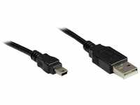 Shiverpeaks BS77161 Basic-S USB 2.0 Mini Kabel, USB-A auf 5 Polig USB-B, 1m