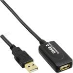 InLine USB 2.0 Aktiv-Verl&auml;ngerung, mit Signalverst&auml;rkung "Repeater", Stecker A an