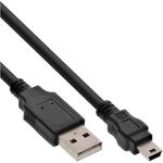 InLine 33107 USB 2.0 Mini-Kabel, USB A Stecker an Mini-B Stecker (5pol.),...
