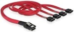 Delock Kabel Mini SAS SFF-8087 > 4 x SATA 7 Pin 0, 5 m