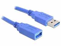 Delock Verlängerungskabel USB 3.0 Typ-A Stecker > USB 3.0 Typ-A Buchse 1 m blau